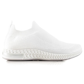 Goodin Zapatillas clásicas sin cordones blanco