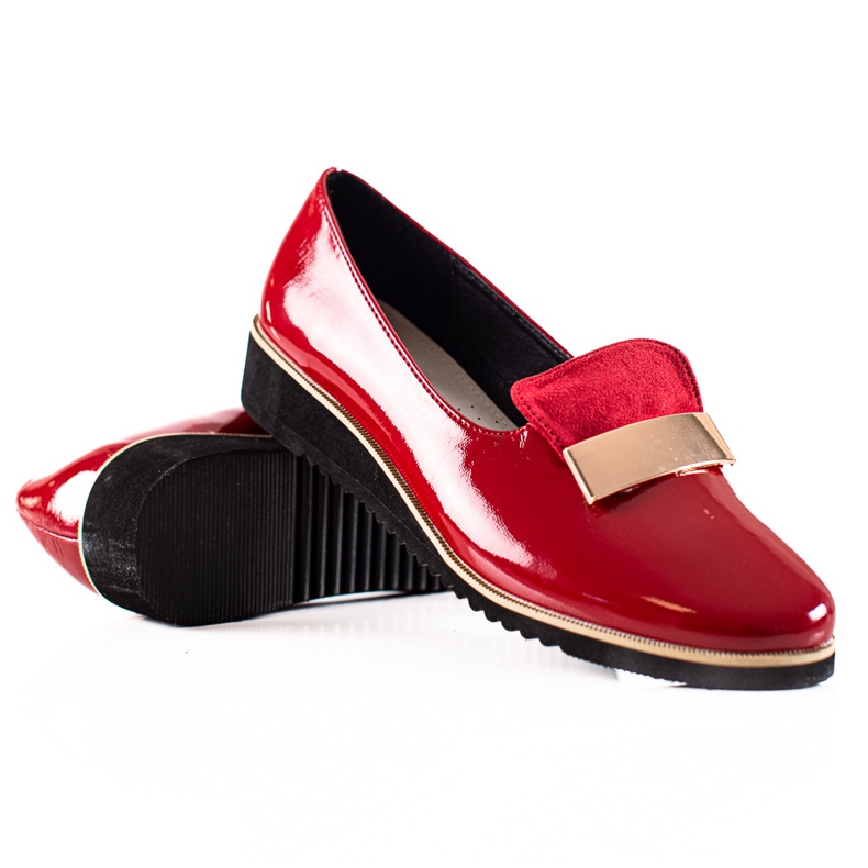 Goodin Zapatos ligeros con adorno rojo