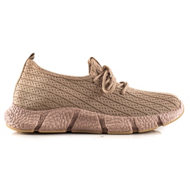 TRENDI Zapatos deportivos marrones beige TRENDI Zapatos deportivos marrones beige