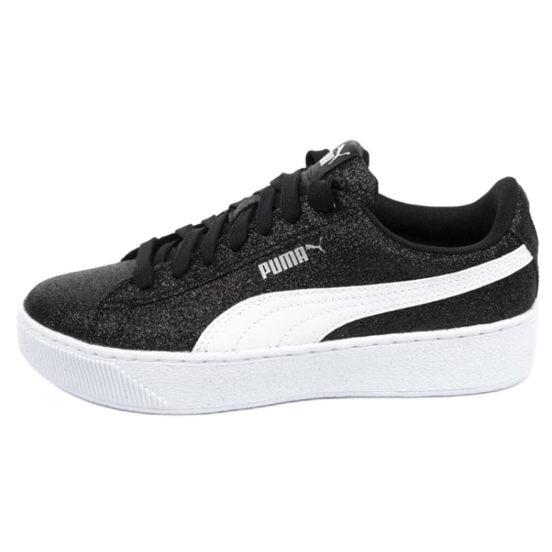 Puma Vikky Plataforma Glitz Jr 366856 02 negro azul