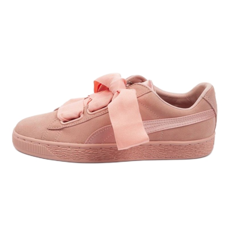 Puma Suede Corazón Ep W 366922 02 rosado plata