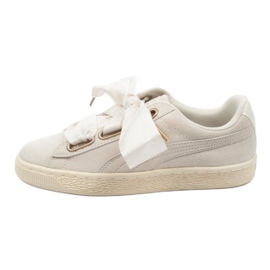 Puma Gamuza Heart Satin W 362714 04 beige dorado