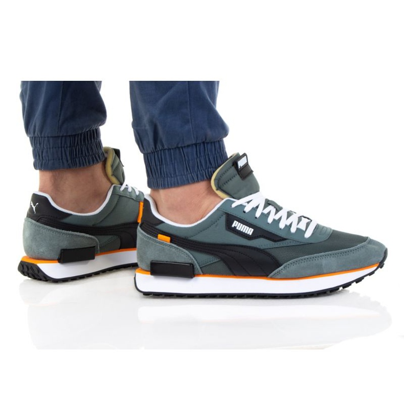 Puma Future Rider Core M 374038 16 zapatos negro gris verde