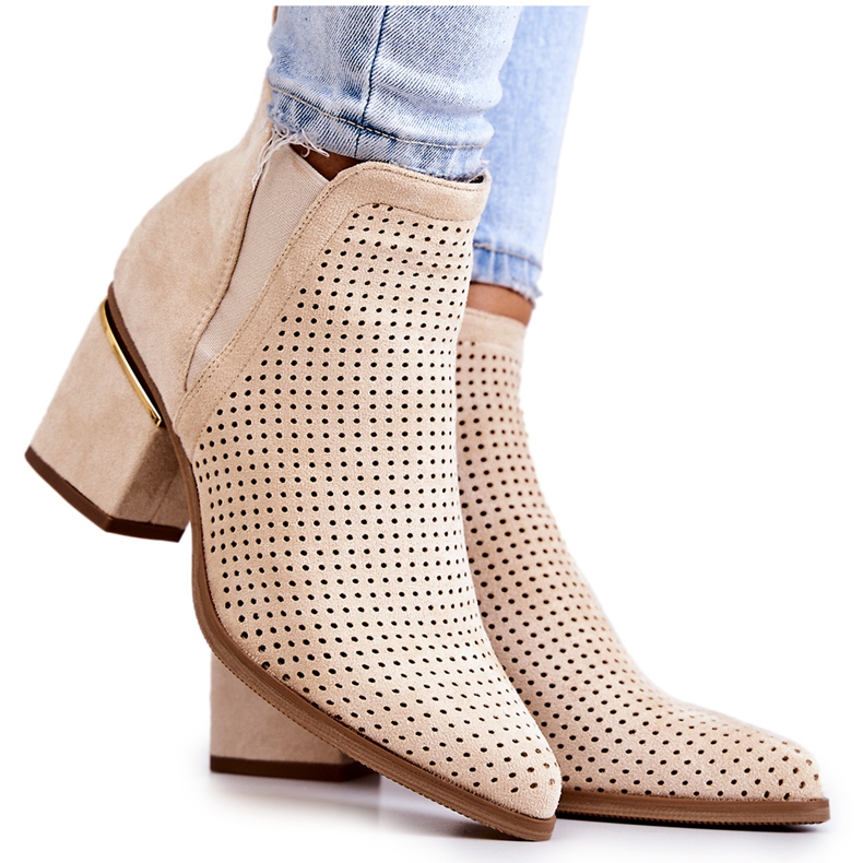 PS1 Botas Cowboy Caladas Ante Beis Claro Helloni beige PS1 Botas Cowboy Caladas Ante Beis Claro Helloni beige