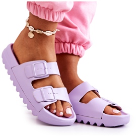 PS1 Zapatillas De Goma En La Plataforma Westie Púrpura