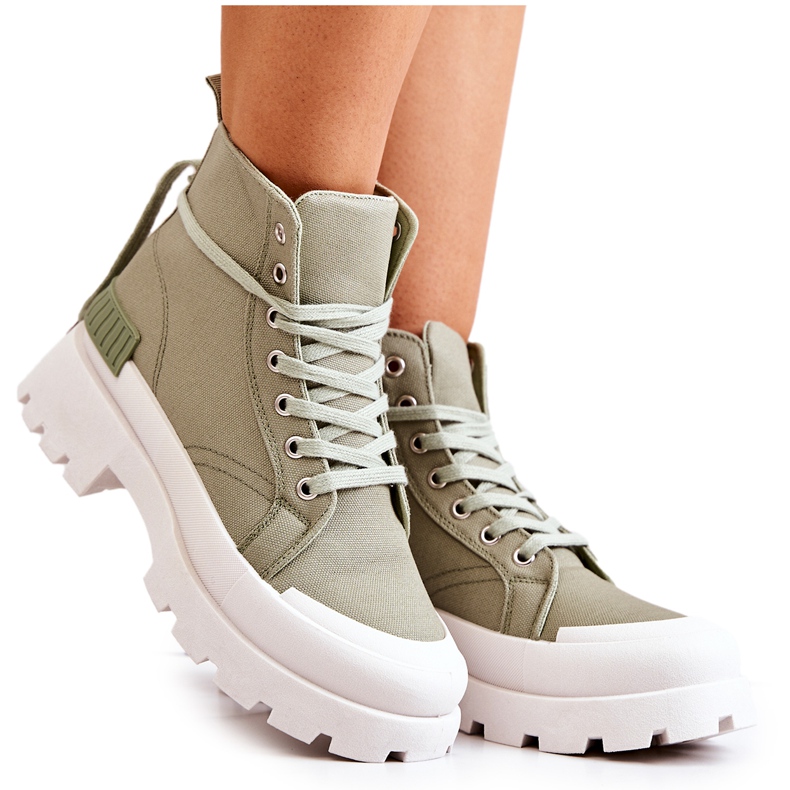 PS1 Botas atadas verdes Faithfull PS1 Botas atadas verdes Faithfull