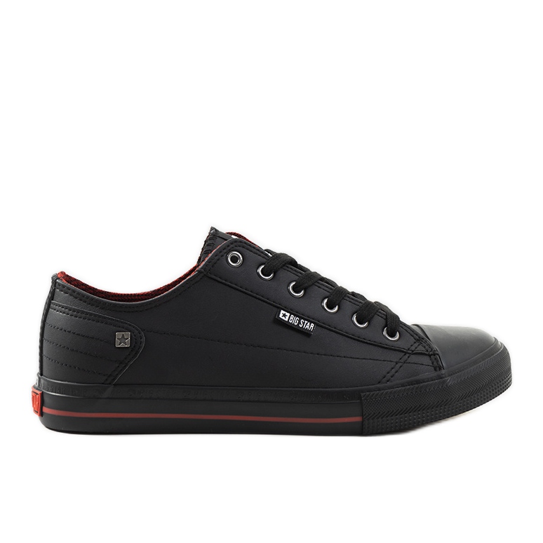 Sneakers de hombre Big Star negras DD174259 negro