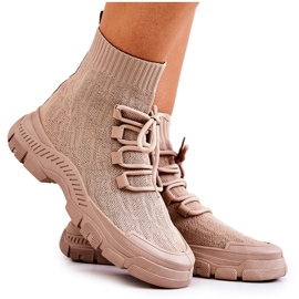 FM1 Beige Kimberly Sports Calcetines Zapatos