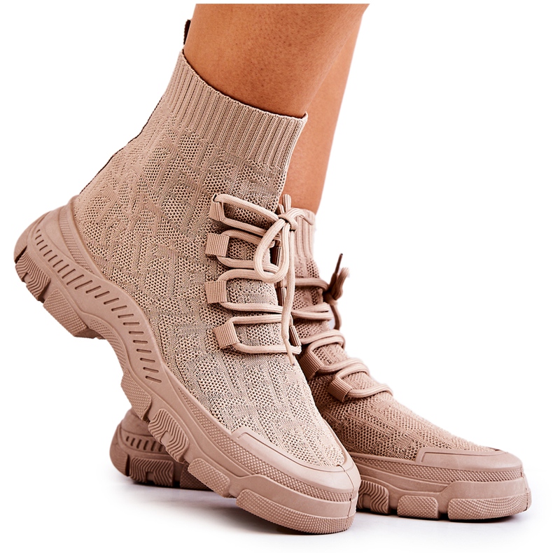 FM1 Beige Kimberly Sports Calcetines Zapatos