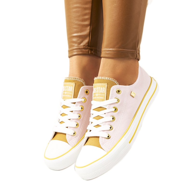 Deportivas mujer rosa Big Star HH274455 beige