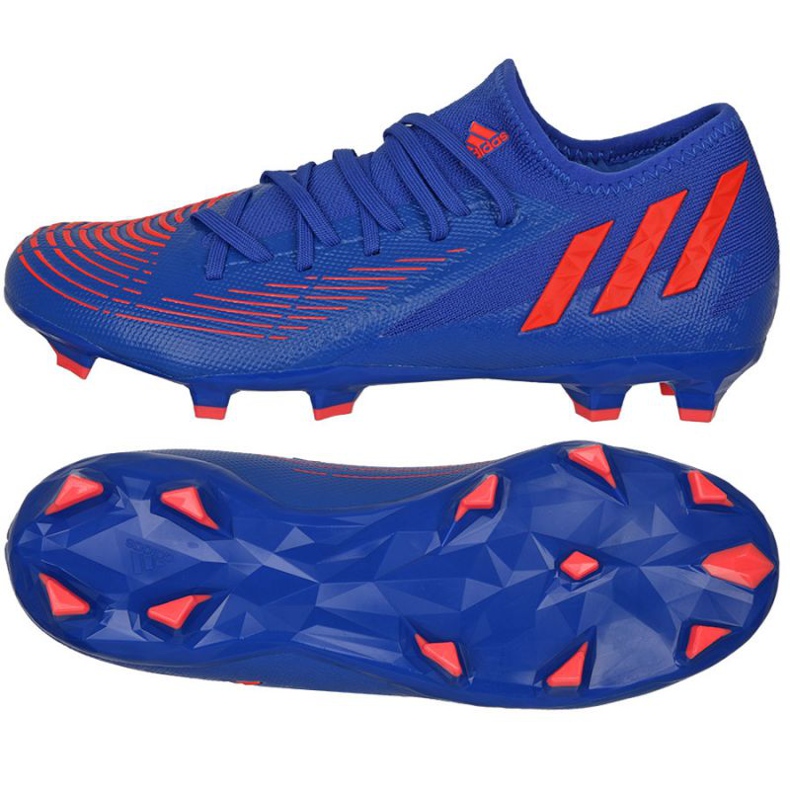 Botas de fútbol Adidas Predator Edge.3 L Fg M GW2280 azul azul Botas de fútbol Adidas Predator Edge.3 L Fg M GW2280 azul azul