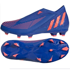 Botas de fútbol adidas Predator Edge.3 Ll Fg Jr GW2359 azul azules y azul marino