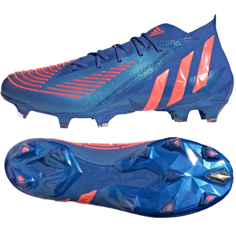 Botas de fútbol Adidas Predator Edge.1 Fg M H02932 azul azul