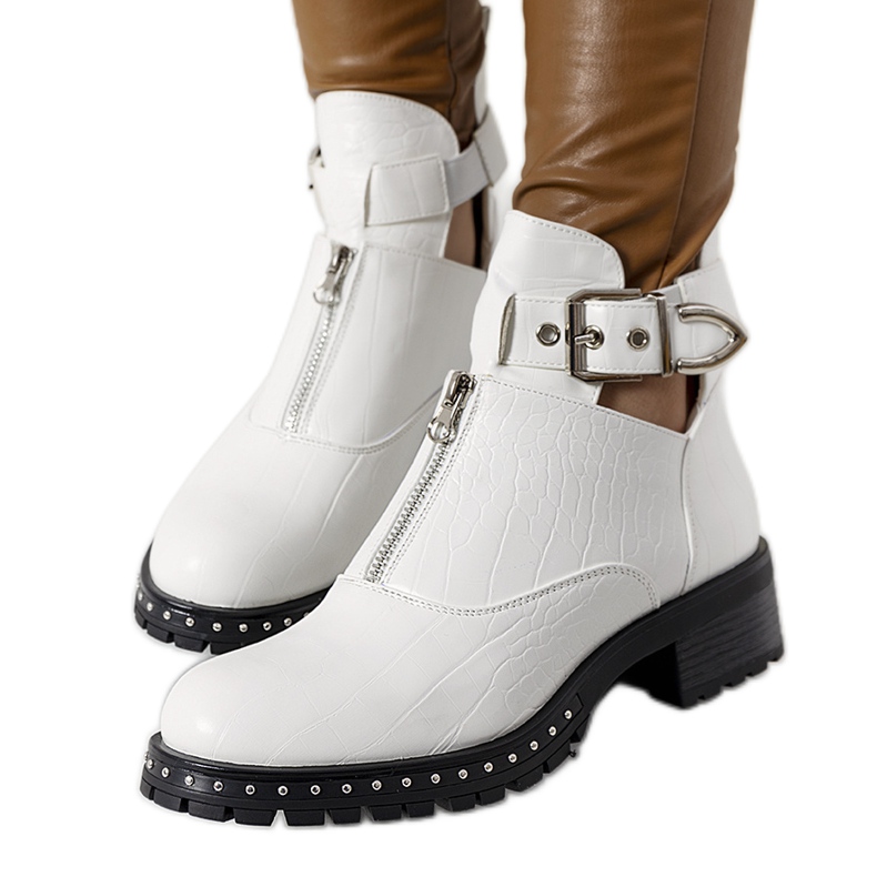 Botas blancas con recortes de Hays blanco