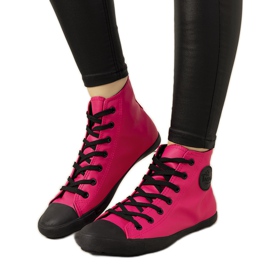 Zapatillas Shape of You negro rojo rosado