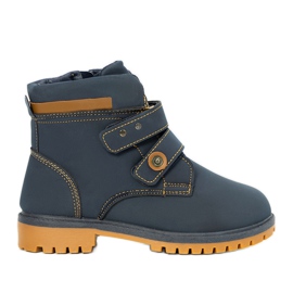 Botas de niño azul marino Marcil amarillo