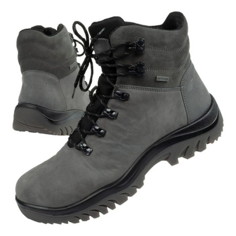 Zapatillas trekking 4F OBMH255 25S gris
