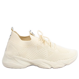 Deportiva calcetín Fresto Beige