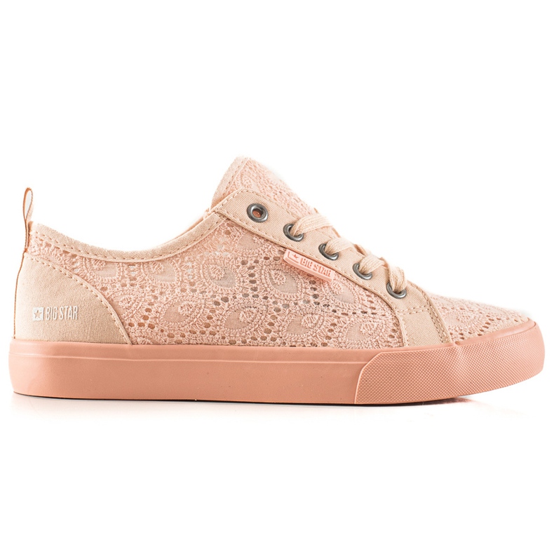 Zapatillas Big Star de mujer caladas JJ274059 rosado Zapatillas Big Star de mujer caladas JJ274059 rosado
