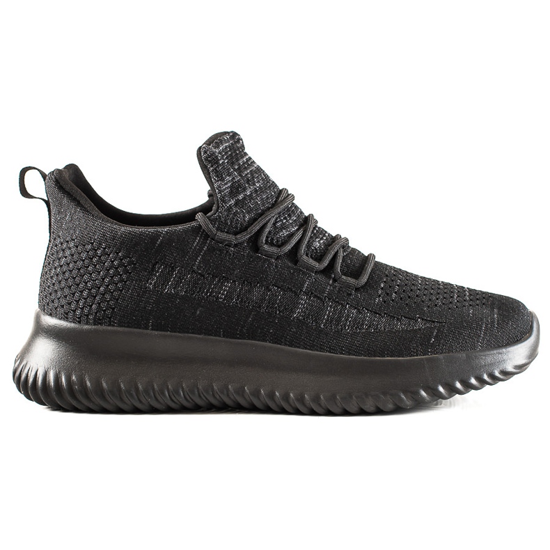 TRENDI Zapatillas de hombre cómodas negro gris
