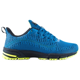 DK Zapatos deportivos cómodos para hombres. azul