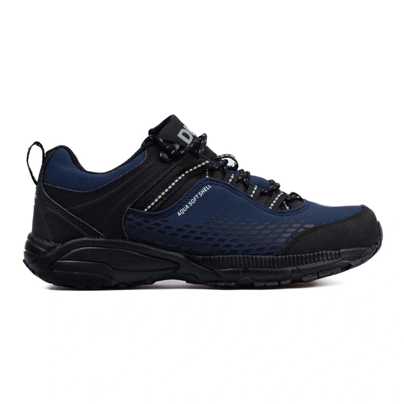 DK Zapatos de trekking azul marino para hombre negro