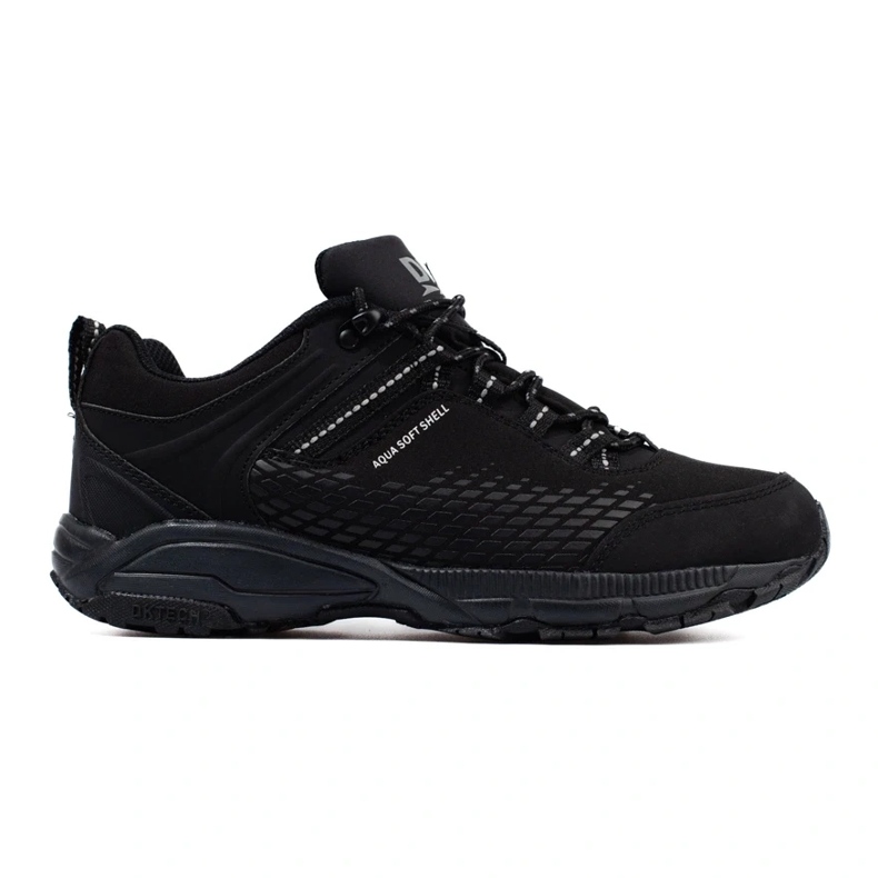 DK Zapatos de trekking negros para hombre