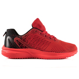 TRENDI Calzado deportivo de alto rendimiento para hombre negro rojo