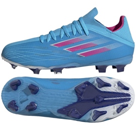 Botas de fútbol Adidas X Speedflow.1 Fg Jr GW7461 azul azul