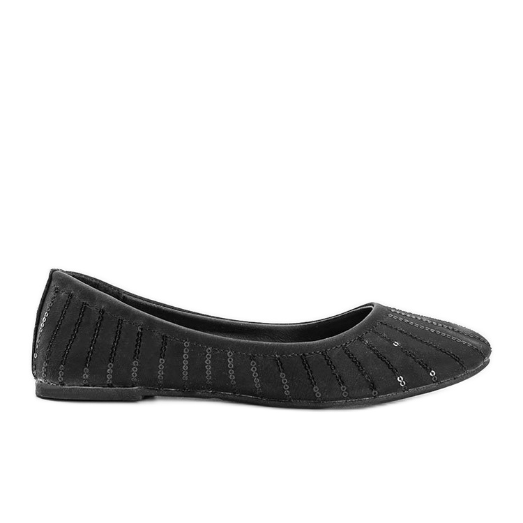 Bailarinas negras con lentejuelas Boo negro