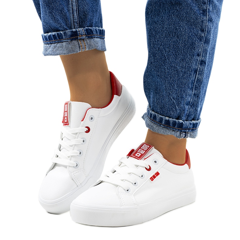 Deportivas blancas de mujer Big Star EE274311 blanco