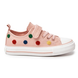 Deportivas Infantiles Con Velcro Big Star JJ374054 Rosa rosado