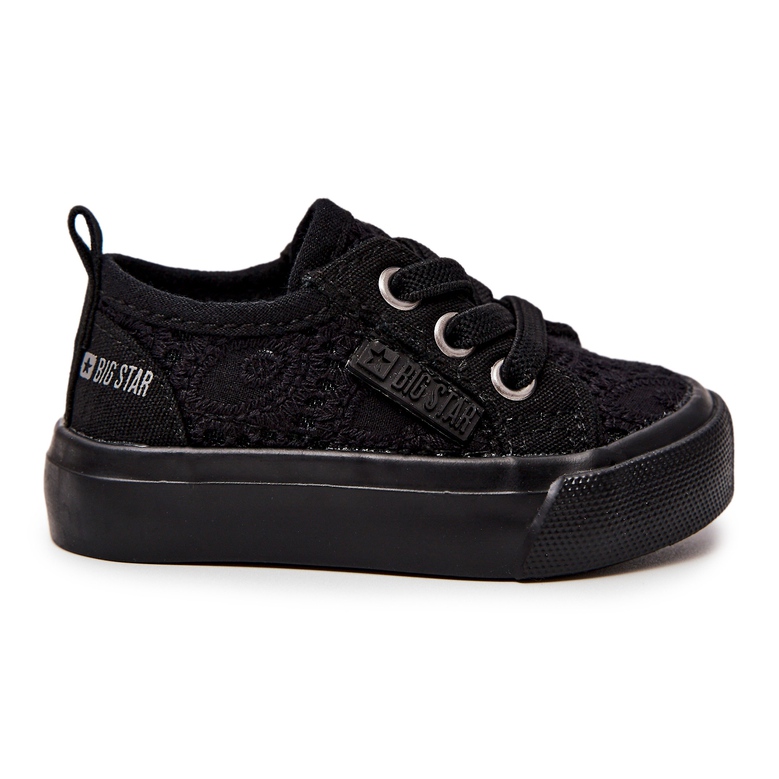 Negro Calado Big Star JJ374019 Sneakers