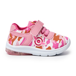 FR1 Deportivas Infantiles Con Velcro Rosa Bethy rosado