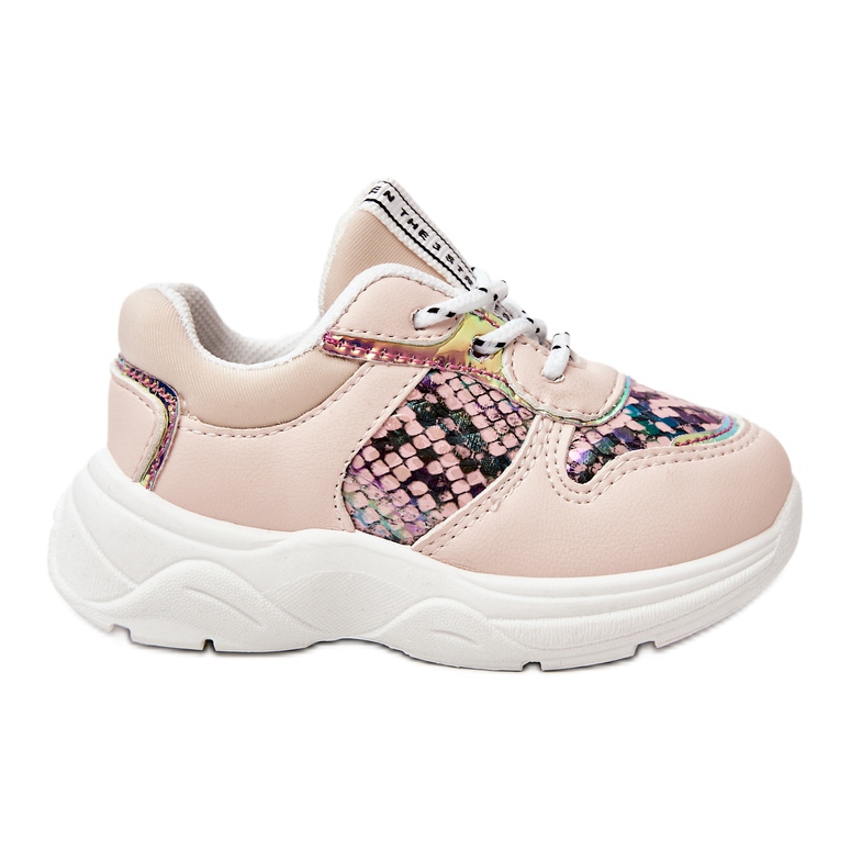 FR1 Deportivas Piel Serpiente Rosa Gabbie rosado