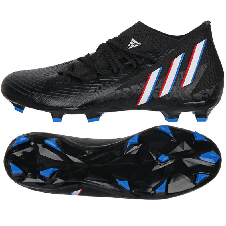 Botas de fútbol Adidas Predator Edge.3 Fg M GV9856 negro negro Botas de fútbol Adidas Predator Edge.3 Fg M GV9856 negro negro