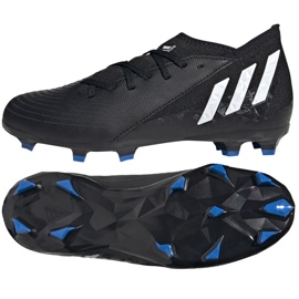 Botas de fútbol Adidas Predator Edge.3 Fg Jr GW2360 negro negro