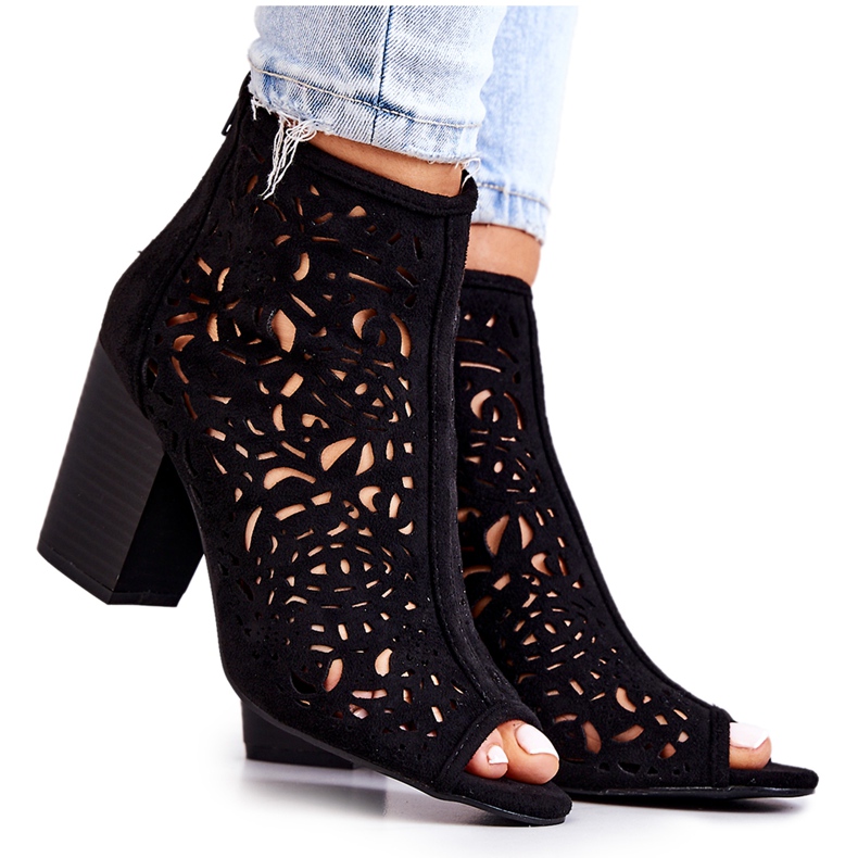 FB1 Botas caladas negras en un puesto de Bretaña negro FB1 Botas caladas negras en un puesto de Bretaña negro