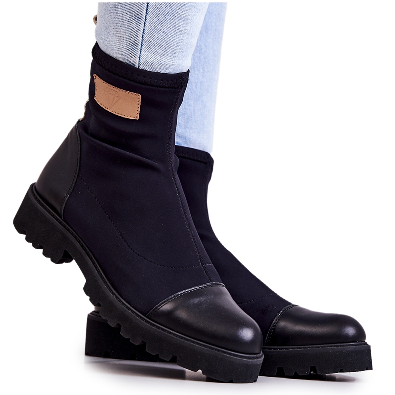 Slip-on de Tela Nicole Negro 2705