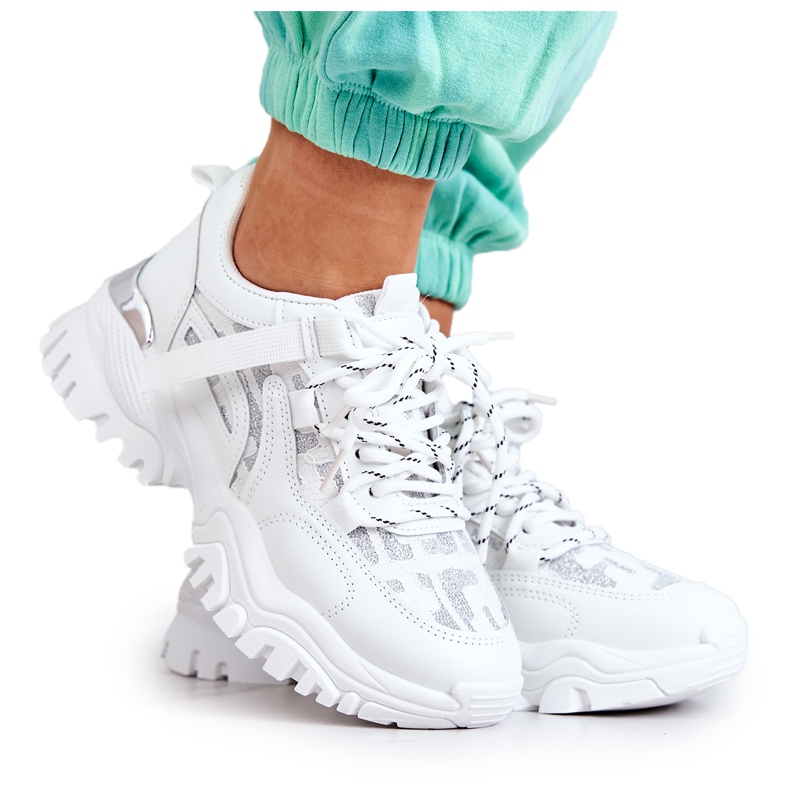 FB2 Zapatillas En Una Suela Masiva.Blanco Tu Estilo