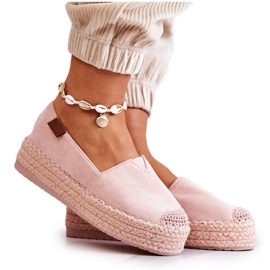 FB2 Alpargatas De Ante Sin Cordones Rosa Lesley rosado FB2 Alpargatas De Ante Sin Cordones Rosa Lesley rosado