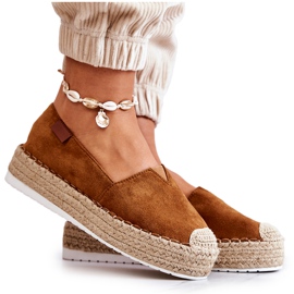 FB2 Camel Lesley Suede Slip On Alpargatas marrón FB2 Camel Lesley Suede Slip On Alpargatas marrón