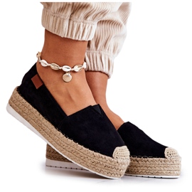 FB2 Alpargatas sin cordones de ante negro Lesley