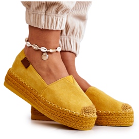 FB2 Alpargatas sin cordones Lesley de gamuza amarilla amarillo FB2 Alpargatas sin cordones Lesley de gamuza amarilla amarillo