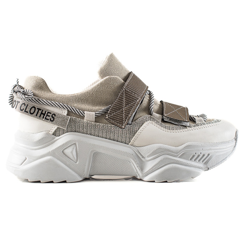 TRENDI Zapatillas Con Velcro Moda gris