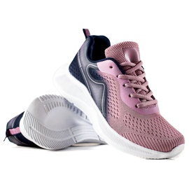 TRENDI zapatillas deportivas con estilo violeta rosado