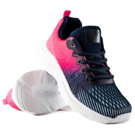 TRENDI Calzado deportivo de moda azul marino azul rosado