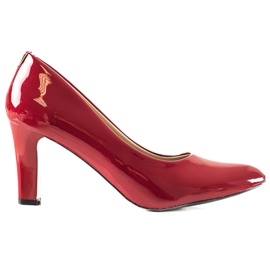 Goodin Zapatos de salón clásicos rojos