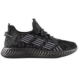 TRENDI Calzado deportivo ligero para hombre. negro