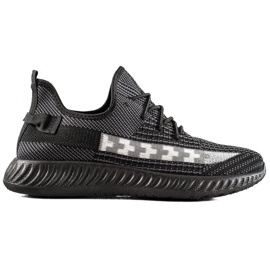TRENDI Zapatillas negras de hombre negro
